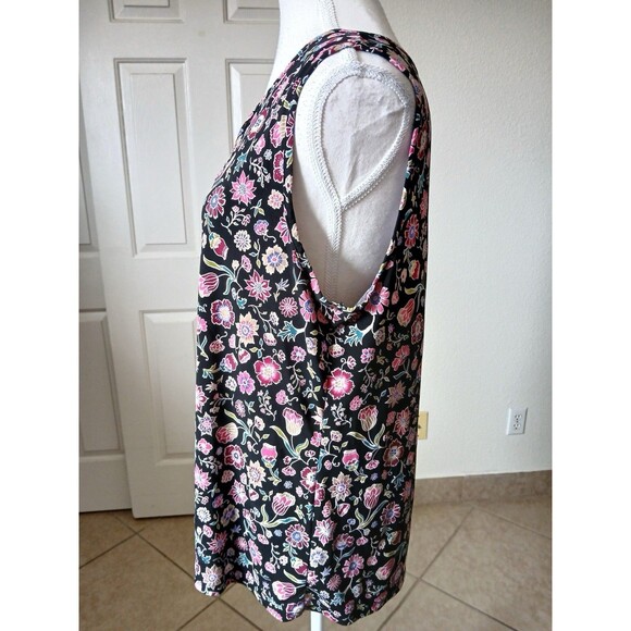 BYdesign Women's Multicolor Floral Print Pullover Blouse Size XL - Picture 4 of 11